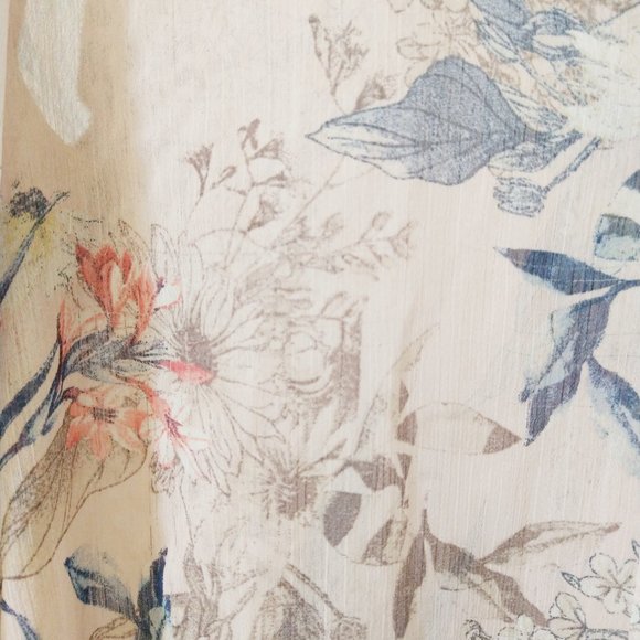 "Kut From The Kloth" Sheer Floral Blouse Size Med - Picture 4 of 7